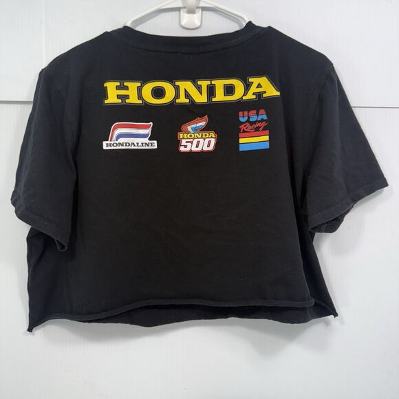 Forever 21 Honda Sports Women's Cropped Honda500 Graphic T-Shirt Size XL - Picture 7 of 7